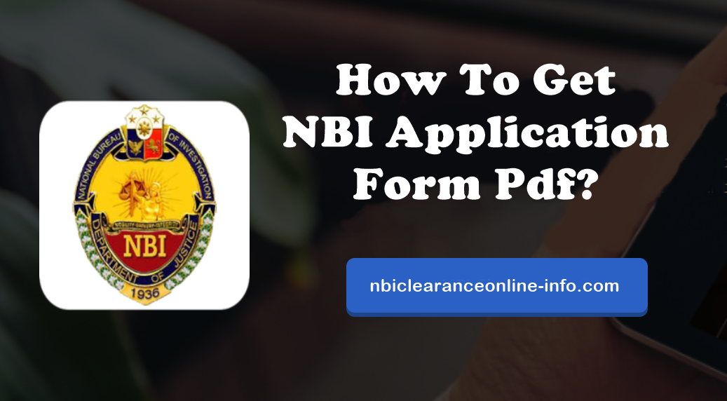 NBI Application Form Pdf