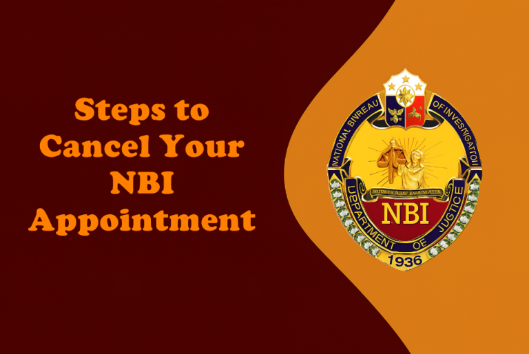 Steps to Cancel Your NBI Appointment