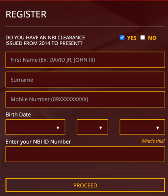 nbi online registration